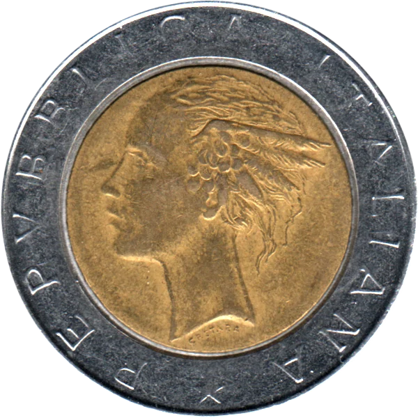 500 Lire, 1985 Obverse