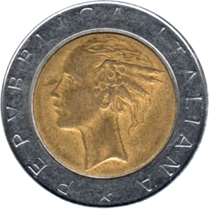 Preview 500 Lire, 1985 obverse