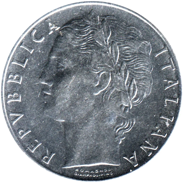 100 Lire, 1976 Obverse