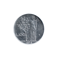 Preview 100 Lire, 1976 reverse