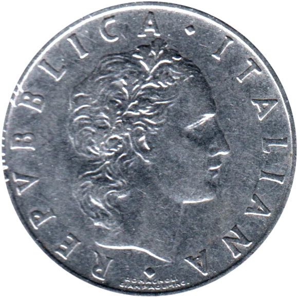 50 Lire, 1956 Obverse