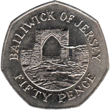 Preview 50 pence, 1989 reverse