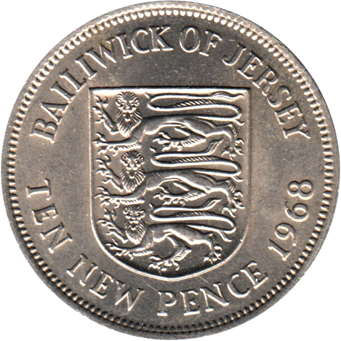 10 pence, 1968 Reverse