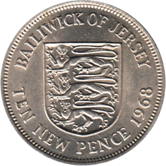 Preview 10 pence, 1968 reverse