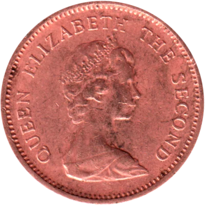 ½ penny, 1971 Obverse