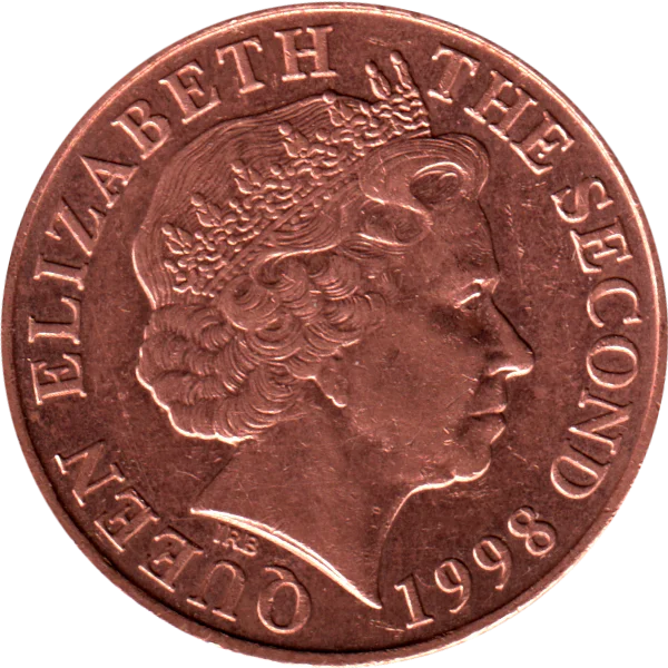 2 pence, 1998 Obverse