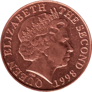 Preview 2 pence, 1998 obverse