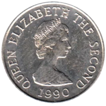 Preview 5 pence, 1990 obverse
