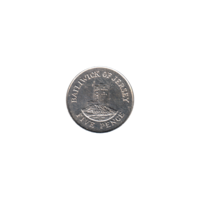 Preview 5 pence, 1990 reverse