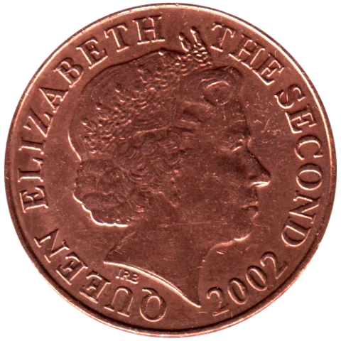 1 penny, 2002 Obverse