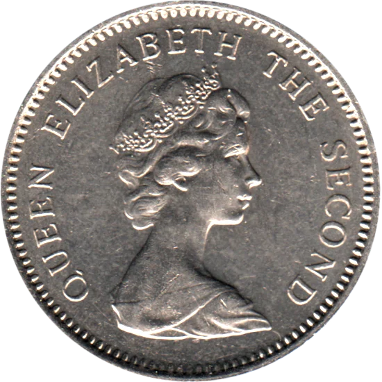 5 pence, 1968 Obverse