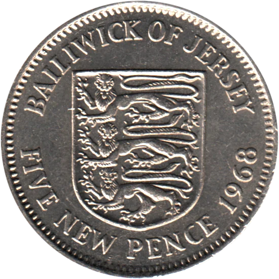 5 pence, 1968 Reverse