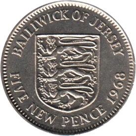 Preview 5 pence, 1968 reverse