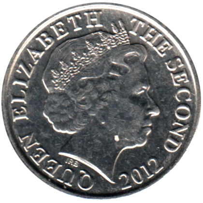 5 pence, 2012 Obverse