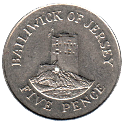 5 pence, 1991 Reverse
