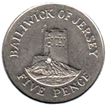 Preview 5 pence, 1991 reverse