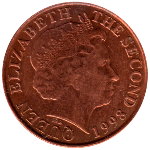1 penny, 1998 Obverse
