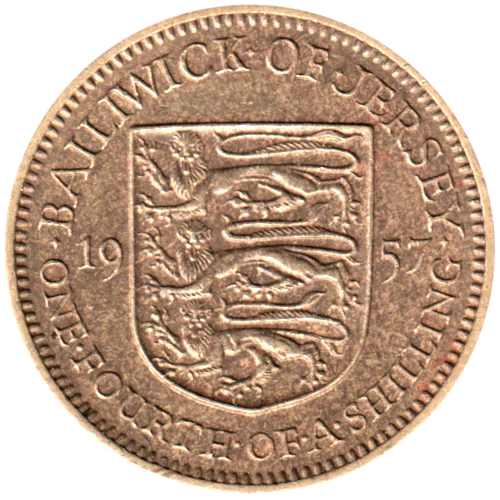 ¼ shilling, 1957 Reverse