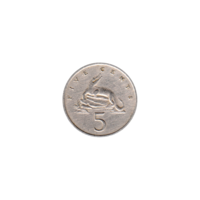 Preview 5 cents, 1969 reverse