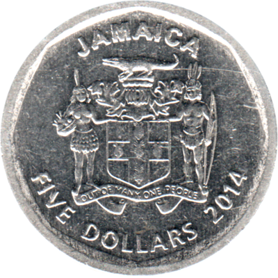 5 Dollars, 2014 Reverse