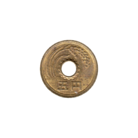 Preview 5 Yen, 二 (1990) obverse