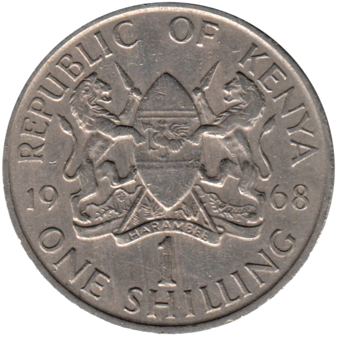 1 Shilling, 1968 Reverse