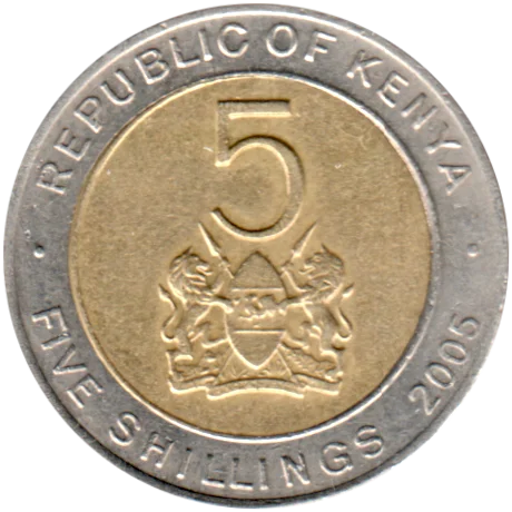 5 Shillings, 2005 Reverse