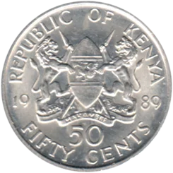 Preview 50 cents, 1989 reverse