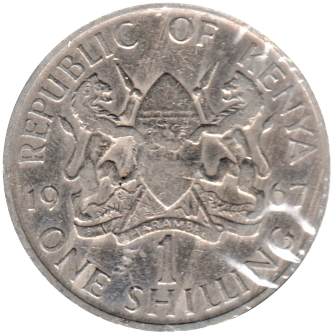 1 Shilling, 1967 Reverse