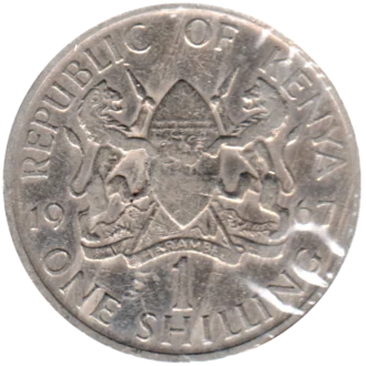 Preview 1 Shilling, 1967 reverse