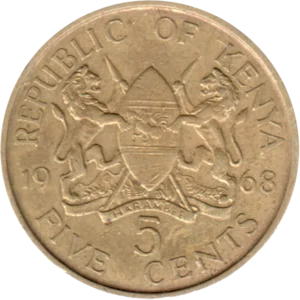 Preview 5 cents, 1968 reverse