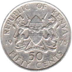 Preview 50 cents, 1975 reverse