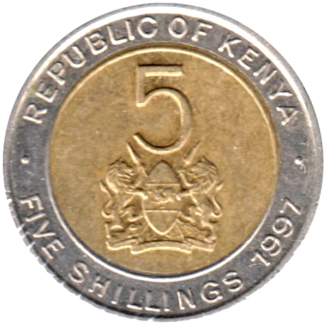 5 Shillings, 1997 Reverse