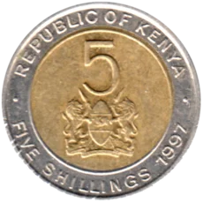 Preview 5 Shillings, 1997 reverse