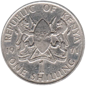 Preview 1 Shilling, 1971 reverse