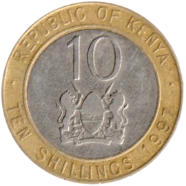 Preview 10 Shillings, 1997 reverse