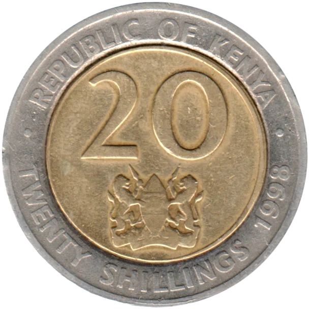 20 Shillings, 1998 Reverse