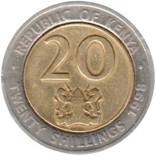 Preview 20 Shillings, 1998 reverse