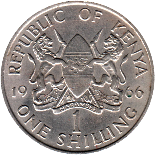 1 Shilling, 1966 Reverse