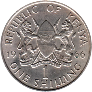 Preview 1 Shilling, 1966 reverse