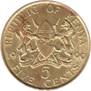 Preview 5 cents, 1990 reverse