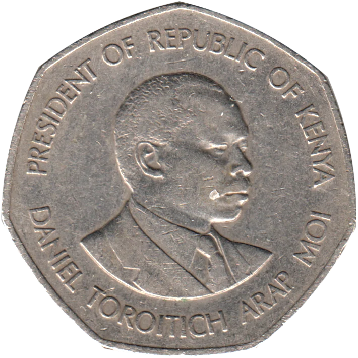 5 Shillings, 1985 Obverse