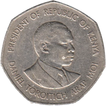 Preview 5 Shillings, 1985 obverse