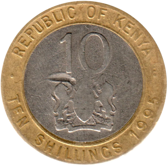 10 Shillings, 1995 Reverse