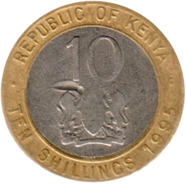 Preview 10 Shillings, 1995 reverse