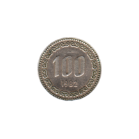 Preview 100 Won, 1982 reverse