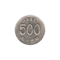 Preview 500 Won, 1997 reverse