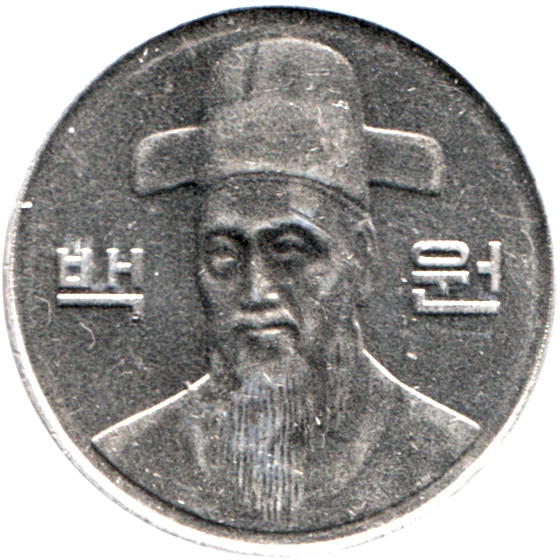 100 Won, 2008 Obverse