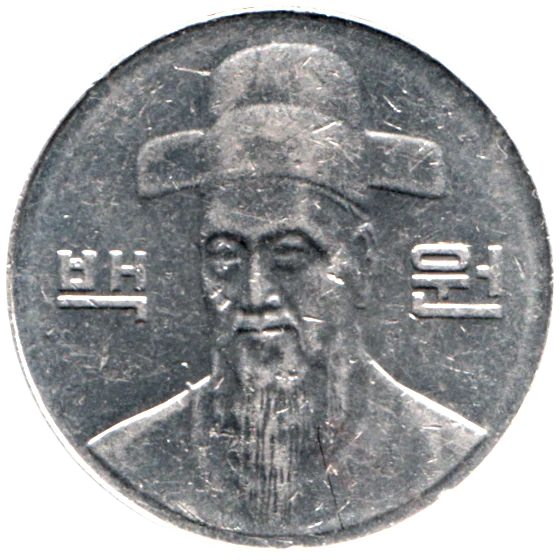 100 Won, 2003 Obverse