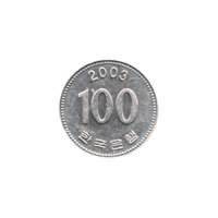 Preview 100 Won, 2003 reverse